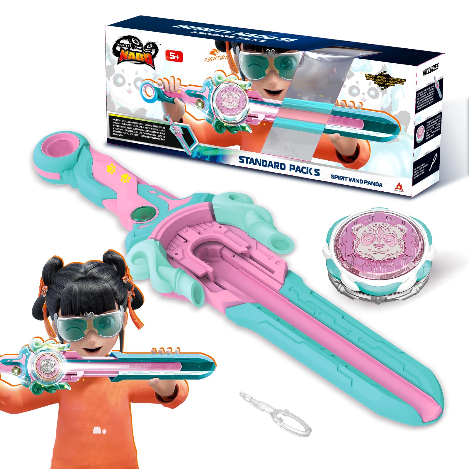 Amazon.com: INFINITY NADO Sword Launcher Top – Metal Glow Spirit